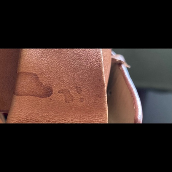 Marc Fisher Size 9 Cognac Suede Heeled Sandals - Picture 12 of 16